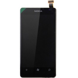 Lumia 800 display con marco y digitalizador original negro