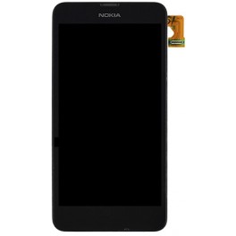 Lumia 630, Lumia 635 Nokia, Cristal Digitalizador con display lcd y marco negro